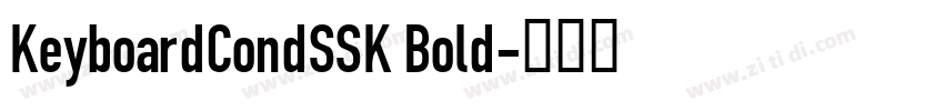 KeyboardCondSSK Bold字体转换